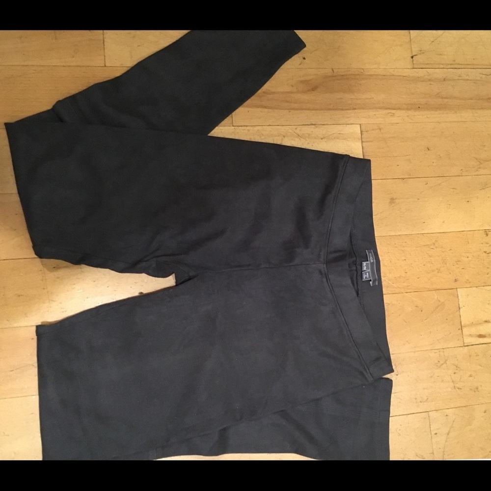 Girls dark gray Vince Camuto faux suede leggings